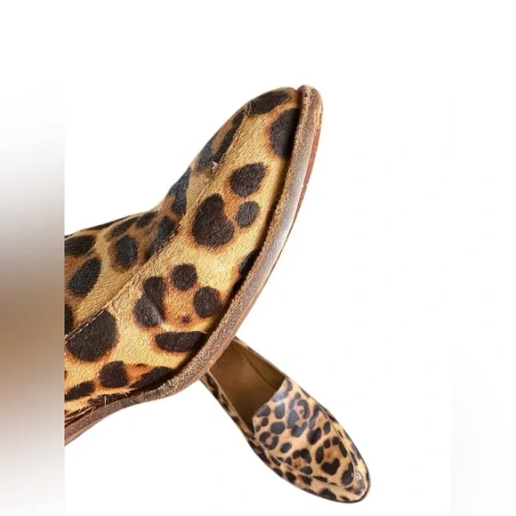 Madewell francés calf hair Leopard-Print Slip-On Loafers in Tan and Black sz 6.5 - Picture 8 of 13
